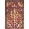 Loloi Rugs Loloi Rugs LORELQ-07RENV2339 2 ft. 3 in. x 3 ft. 9 in. Loren Hand Knotted Rug; Red & Navy LORELQ-07RENV2339